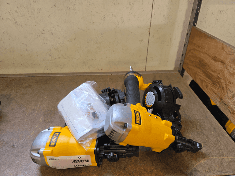 (2) DeWalt DW46RN Coil Roofing Nailers, Pneumatic