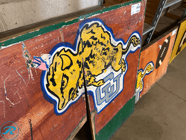 CU Boulder Buffalo 3-Piece Wood Painting - Roller Auctions
