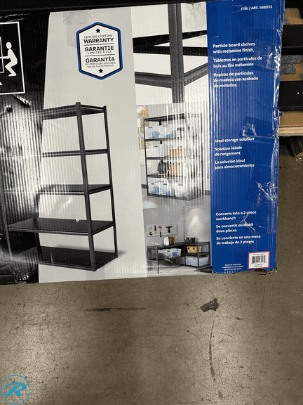 Gorilla Rack Z-Beam 5-shelf Steel Storage Rack, 48“ x 24“ x 72" - New/Open Box/Damaged Box - Roller Auctions