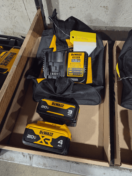 DeWalt DCB112 Charger With 20V Max 3Ah and XR 4Ah Lithium-Ion Batteries