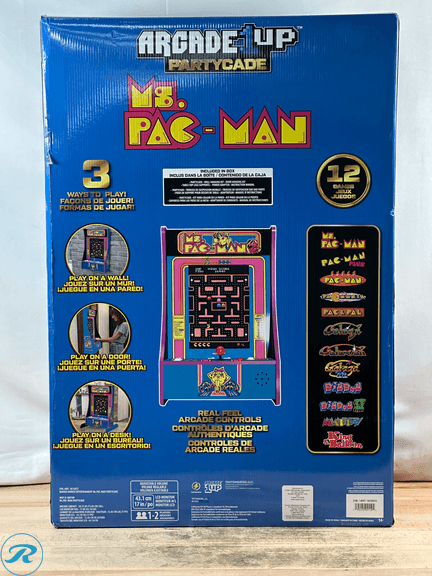 Arcade1Up: Ms. PAC-MAN Partycade 12 Games in 1- Like New/ Previously ...