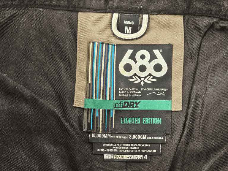 686 INFIDRY Limited Edition Mens M Snow Pants, Thermal Rating 4 - Roller Auctions
