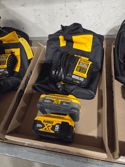 DeWalt DCB1104 Charger with XR 20V 5Ah Lithium Ion Batteries