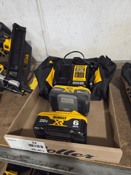DeWalt DCB1104 Charger With XR 20V Max 8Ah and 6Ah Lithium-Ion Batteries