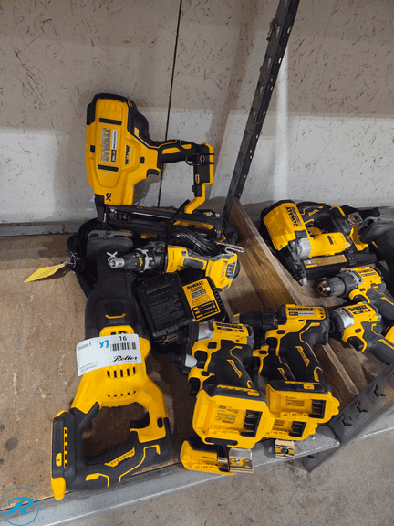 (7) Dewalt 20V Cordless Power Tools with Charger and Battery