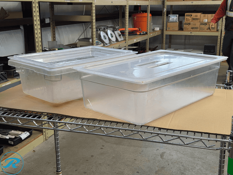 Assorted Plastic Food Pans and Lids
