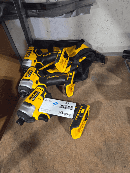 (3) Dewalt DCF809 20V Max XR Brushless Cordless Impact Drivers