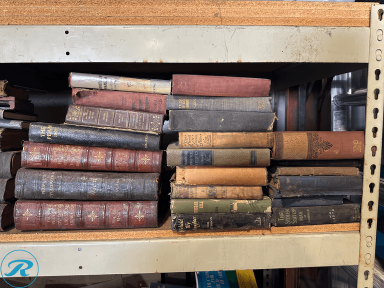 Shelf of Vintage Books - Roller Auctions