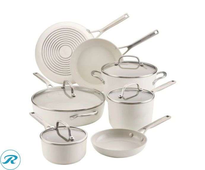 KitchenAid Hard-Anodized Ceramic Induction Cookware Set, 11pc - Light Used/Scratches