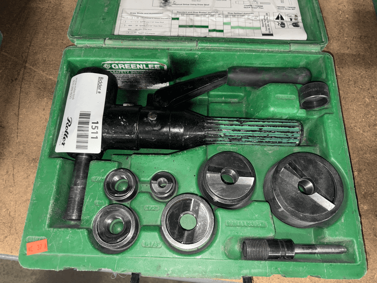 Greenlee 7804SB Quick Draw Hydraulic Punch Driver Set - Roller Auctions