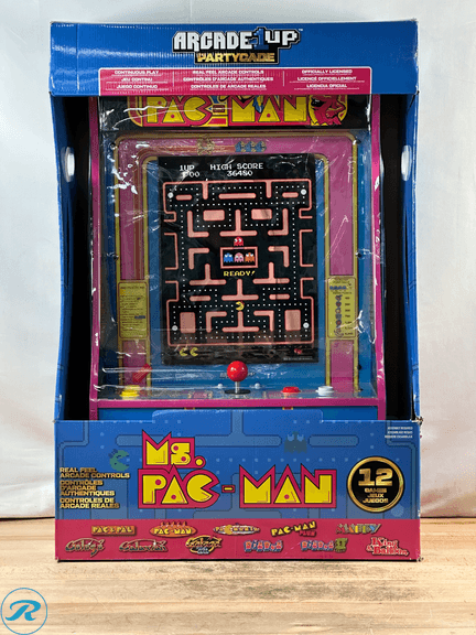 Arcade1Up: Ms. PAC-MAN Partycade 12 Games in 1- Like New/ Previously ...