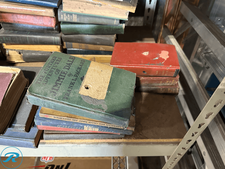 Shelf of Vintage Books - Roller Auctions