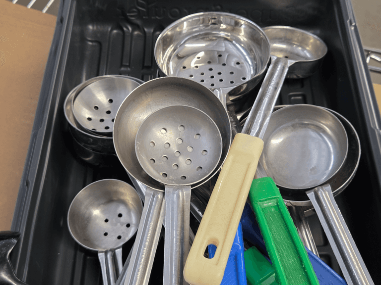 Tray of Ladles and Portion Scoops - Roller Auctions