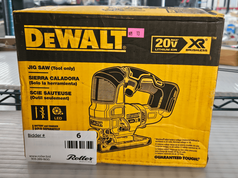 Dewalt DCS334B 20V XR Brushless Jig Saw, Tool Only - Roller Auctions