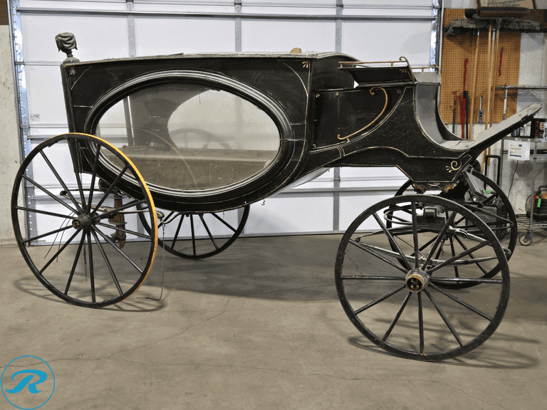 Horse-Drawn Hearse Funeral Carriage - Roller Auctions