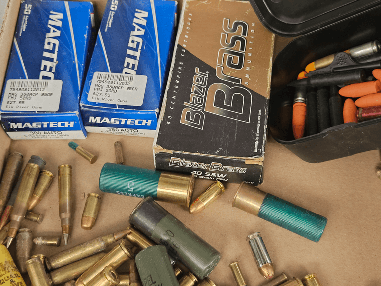 Mixed Ammunition Lot, Magtech .380 Auto, Blazer Brass 40 S&W, Assorted Rounds - Roller Auctions