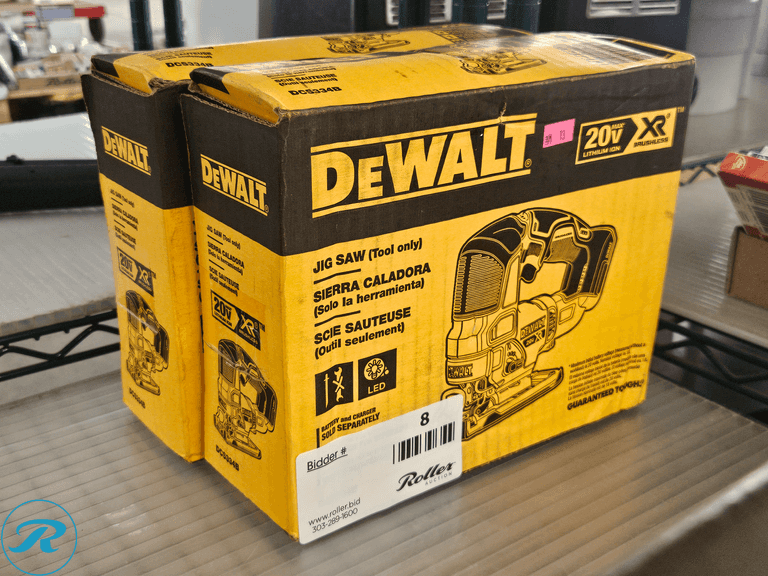 (2) Dewalt DCS334B 20V XR Brushless Jig Saws, Tool Only