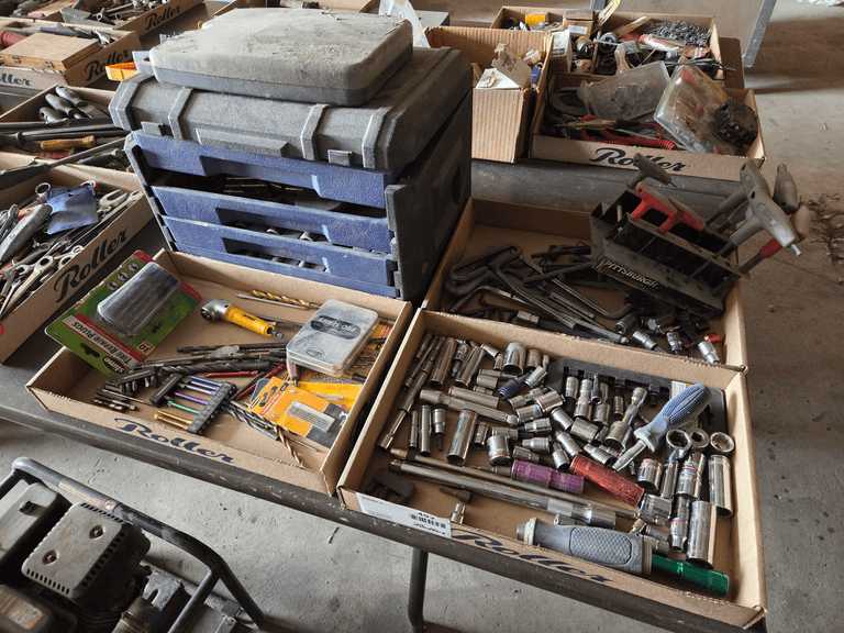 (3) Trays of Handtools