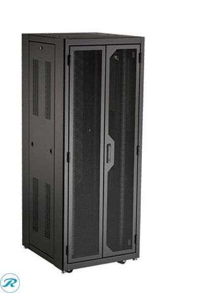 Black Box Elite 38U Server Cabinet (72"H x 24"W x 32"D) M6 Rails, Split Mesh Doors, Solid Sides, Keyed Lock – EC38U2432SDDSSNK, $1995 Retail - New