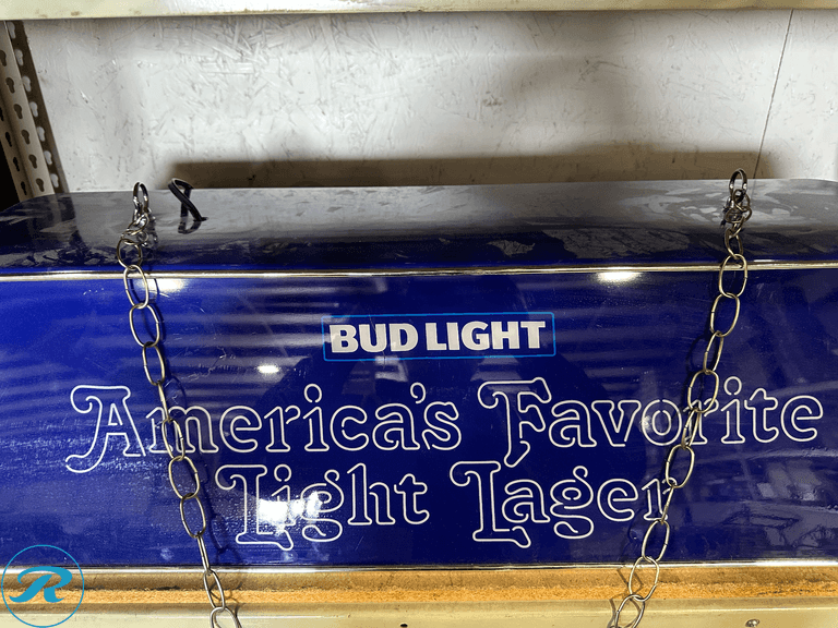 Bud Light Overhead Light - Roller Auctions