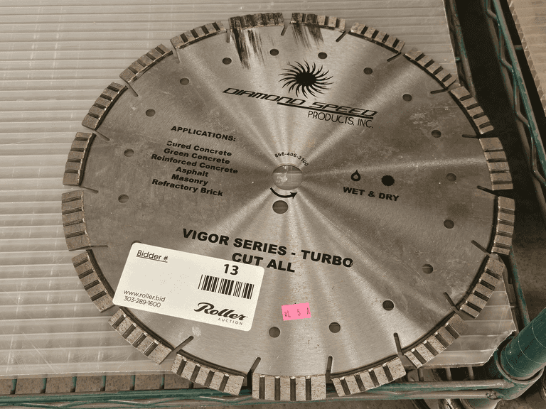 Diamond Speed Vigor Series Turbo Cut All Saw Blade - Roller Auctions