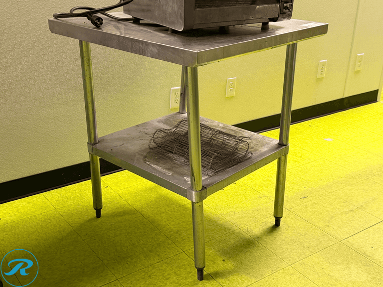 Stainless Steel Work Table With Undershelf, 30in x 30in