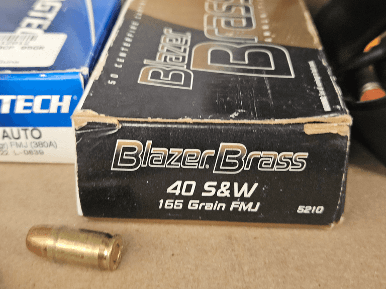 Mixed Ammunition Lot, Magtech .380 Auto, Blazer Brass 40 S&W, Assorted Rounds - Roller Auctions