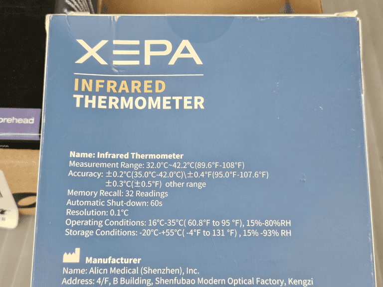(3) Xepa Infrared Thermometers and (1) Braun NTF 3000 No Touch Forehead Thermometer - Roller Auctions