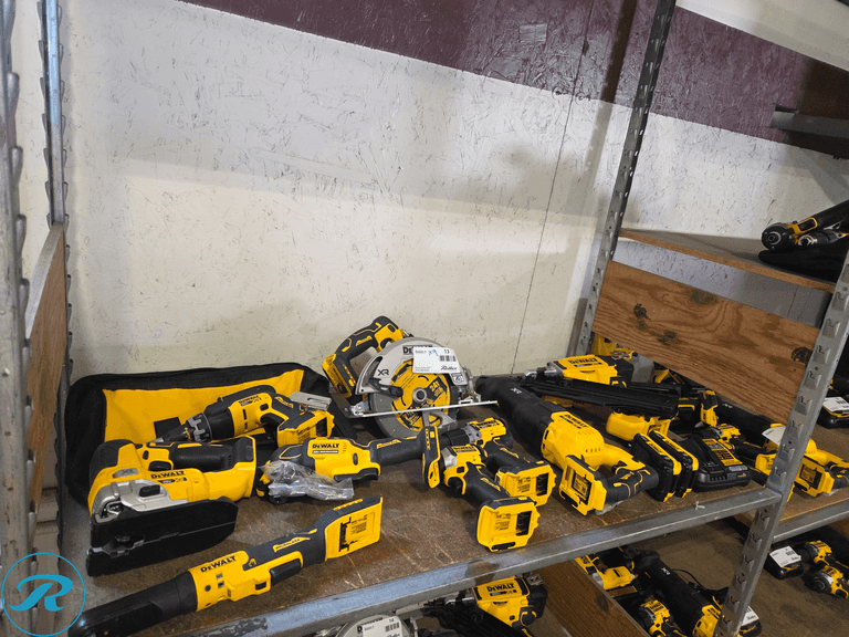 (9) Dewalt 20V Cordless Power Tools with Charger and (2) Batteries