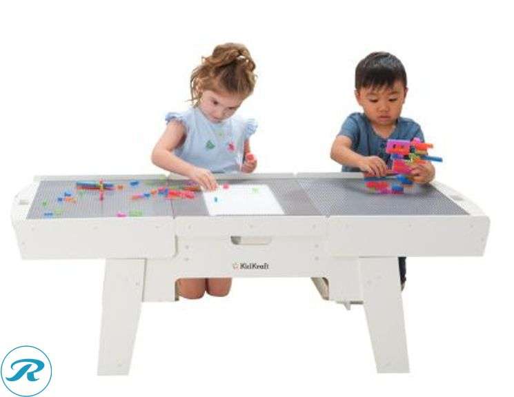 Kidkraft: Building Bricks Play N Glow Activity Table- New
