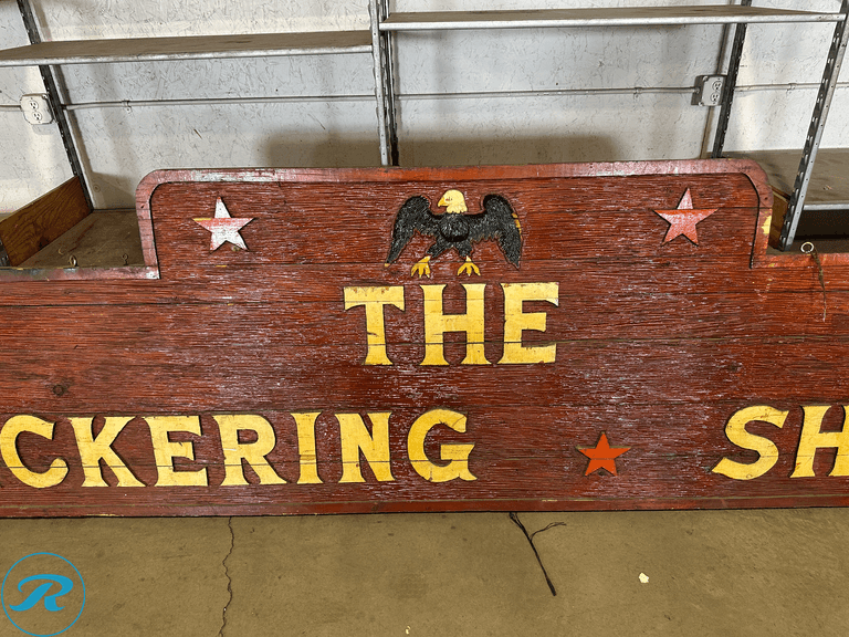 Wooden The Dickering Shop Sign - Roller Auctions