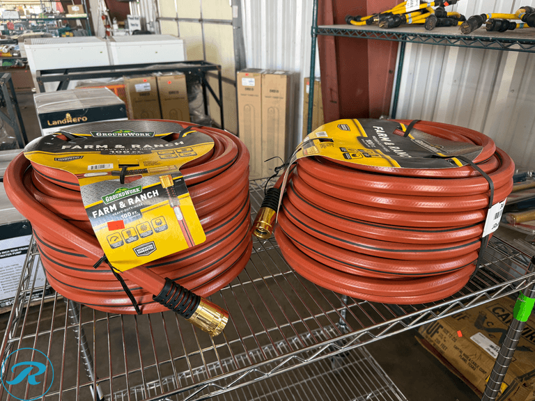 (2) GroundWork Ultra-Flex Kink-Free Hose, 130 Ft, 5/8 In. Diameter