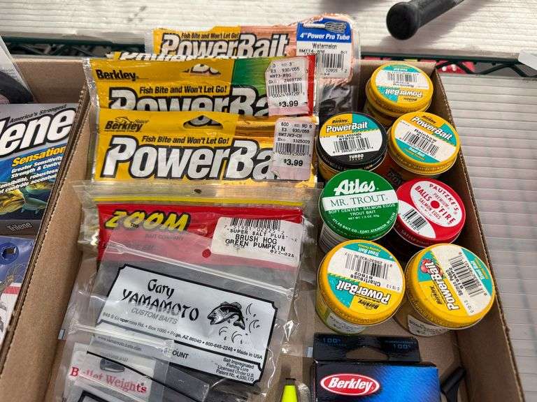 Assorted Fishing Lures, Hooks, Floats, Sinkers, Line, and Bait - Roller Auctions