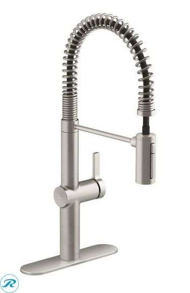Kohler Haku Semi-professional Kitchen Sink Faucet Stainless Steel - Like New/Open Box/Scratches