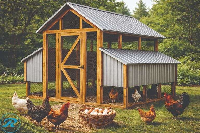 DIY KIT: ASSEMBLY REQUIRED: 10x12 Chicken Coop – Built in Colorado, No Cheap Kit!  DESCRIPTION: 10’ x 12’ Chicken Coop – Built in Colorado, NOT a Cheap Kit Spacious and secure chicken coop with solid wood frame, full wire enclosure, and metal roof. Built strong and ready to use — not a flimsy imported kit. ✔ 10x12 size – perfect for multiple chickens ✔ Made in Colorado, USA ✔ NOT a cheap Chinese kit✔ Durable, safe & built to last - Roller Auctions