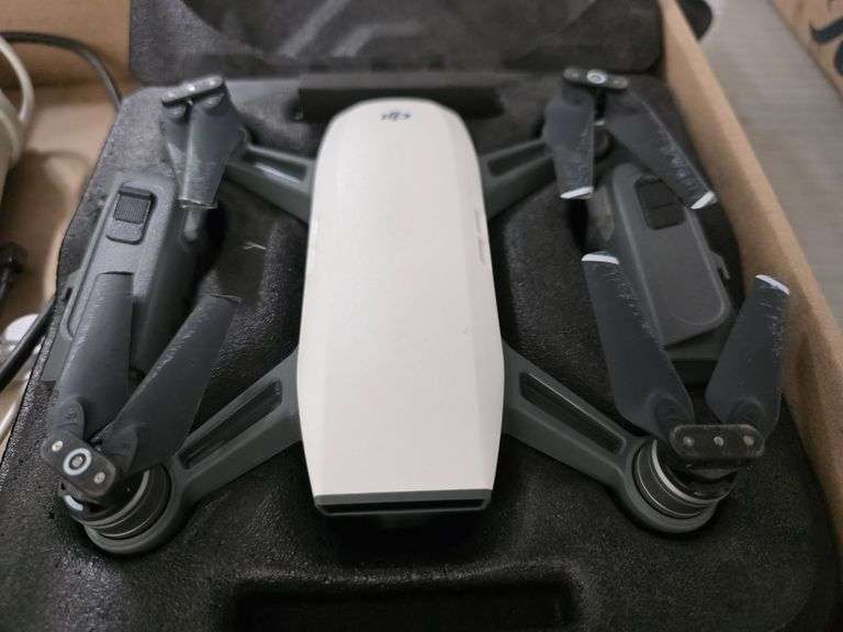 DJI Spark Model MM1A Drone With Controller, Charging Hub, Batteries, Soft Case - Roller Auctions