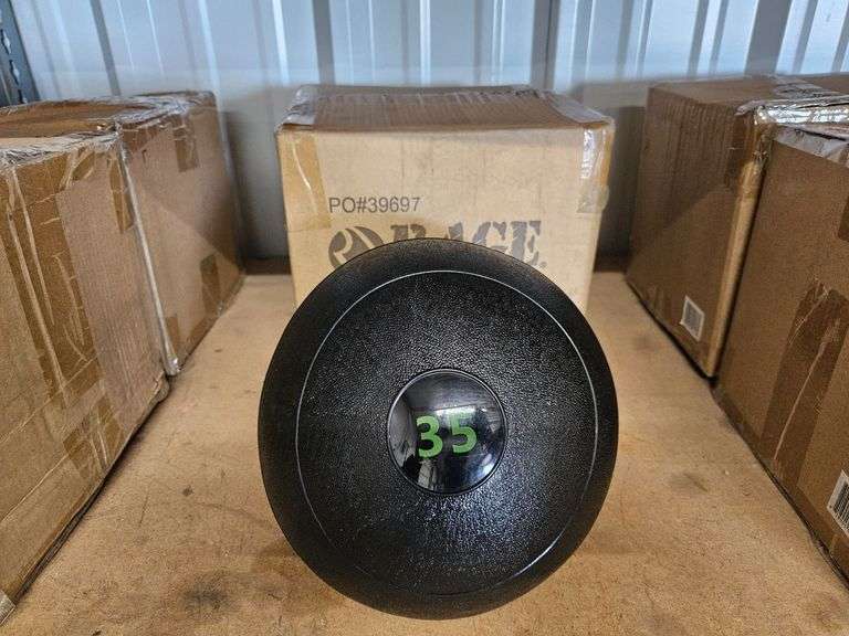 (2) New Rage Fitness Slam Ball, 35lb - Roller Auctions