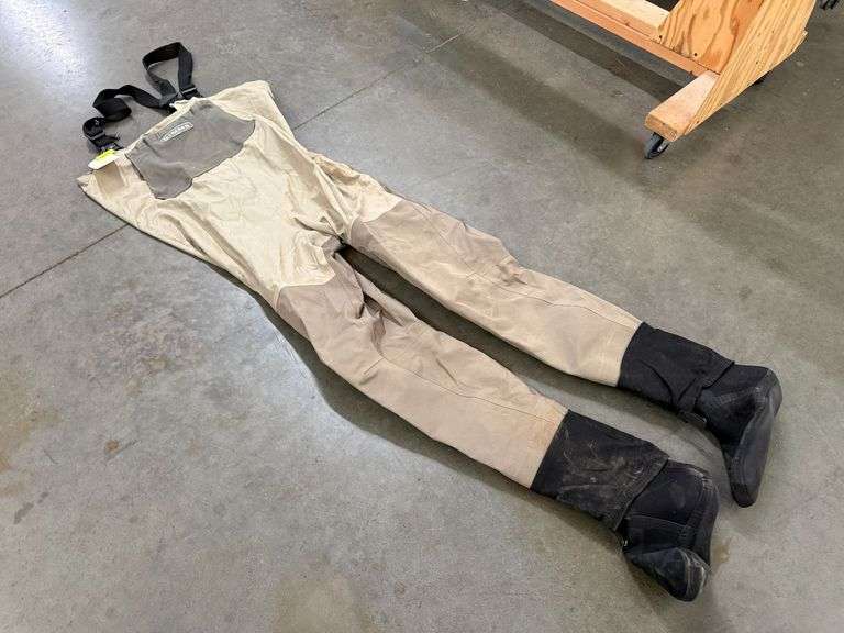 Simms Gore-Tex Fishing Waders With Neoprene Feet, Size XL-Long