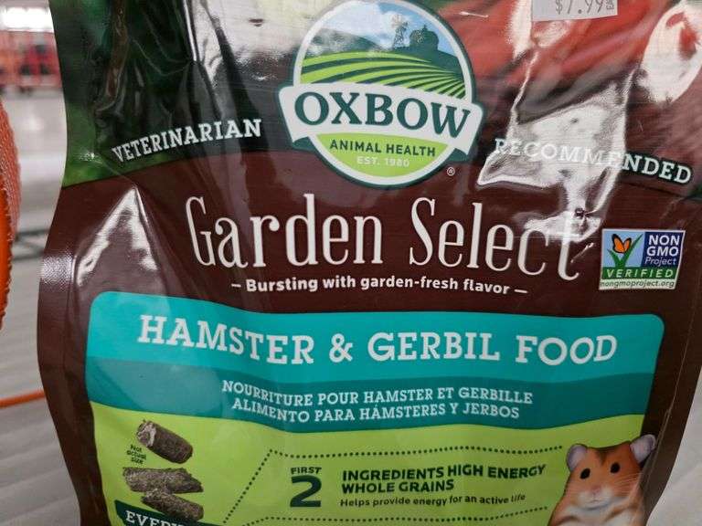 Oxbow Garden Select Hamster & Gerbil Food, Zymox Small Animal & Exotic Topical Solution, Nibbles 9" Exercise Wheel - Roller Auctions