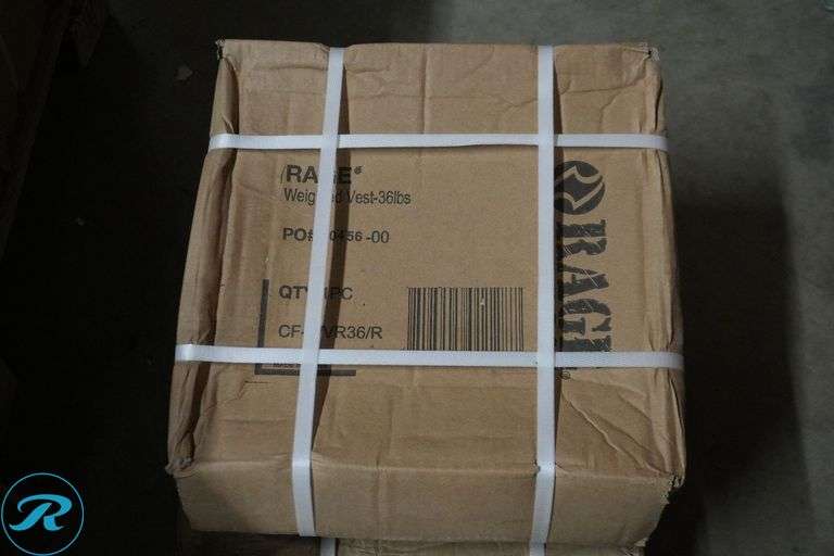 (4) Rage CF-WR36/R Weighted Vest, 36lbs - Roller Auctions