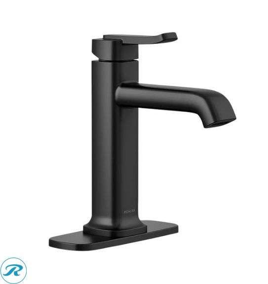 Kohler Cordate Single-handle Bathroom Faucet Matte Black - New