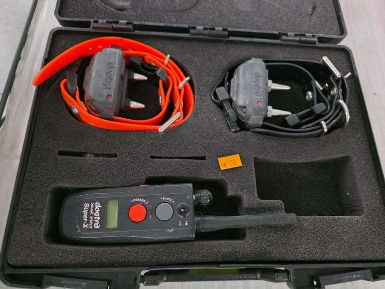 Dogtra Super-X Digital System Training Collars and Remote in Case - Roller Auctions