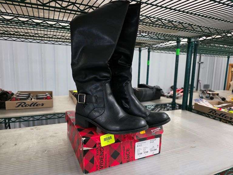 Arizona Jean Co. AZ DYLAN Black Knee-High Boots, Size 8 1/2