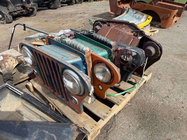 Pallet of Willys Jeep Front Grille and Radiator Assemblies - Roller Auctions
