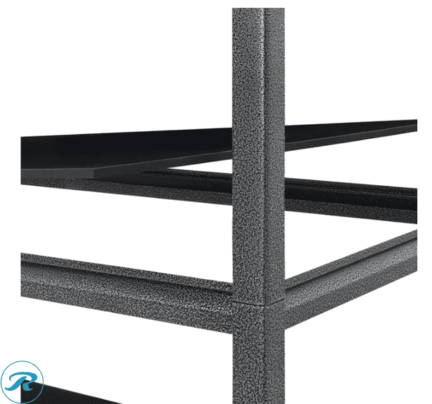 Gorilla Rack Z-Beam 5-shelf Steel Storage Rack, 48“ x 24“ x 72" - Like New/Opened/Wood Cracked/Chipped - Roller Auctions