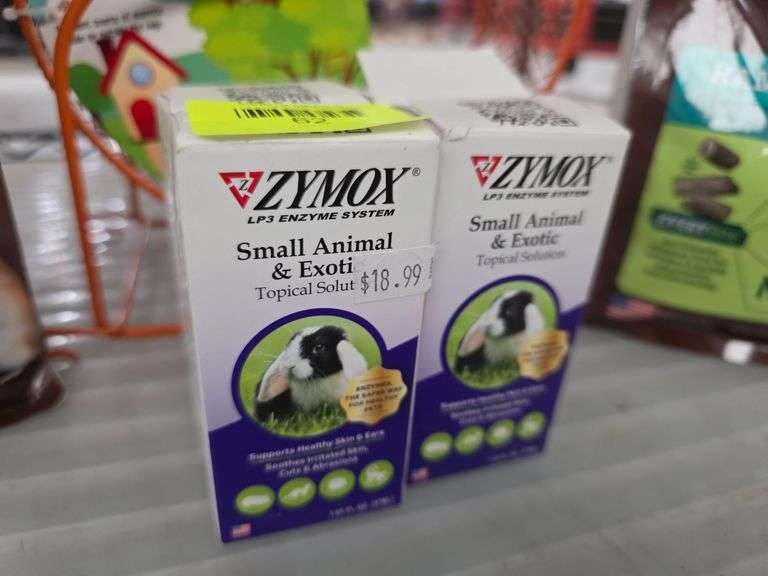 Oxbow Garden Select Hamster & Gerbil Food, Zymox Small Animal & Exotic Topical Solution, Nibbles 9" Exercise Wheel - Roller Auctions