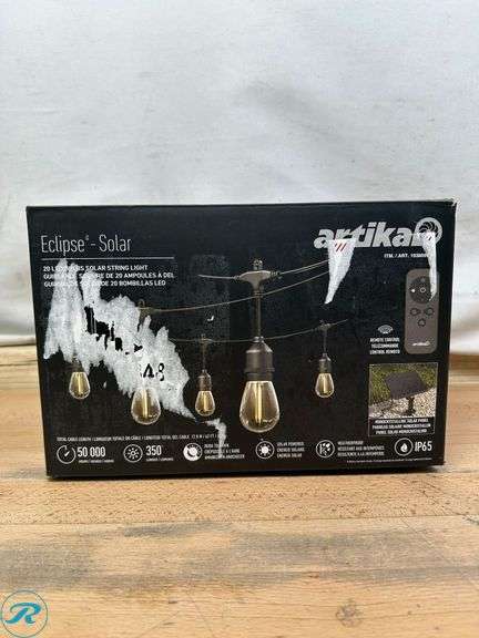 Artika Eclipse Solar String Light with Remote - Like New/Open Box - Roller Auctions