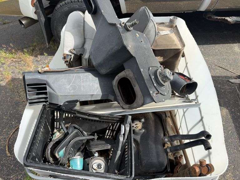 Assorted Jeep Automotive Parts, Seats, Heater Boxes, Pedals, and Metal Components - Roller Auctions