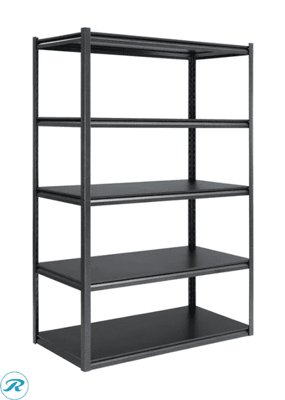 Gorilla Rack Z-Beam 5-shelf Steel Storage Rack, 48“ x 24“ x 72" - Like New/Opened/Wood Cracked/Chipped