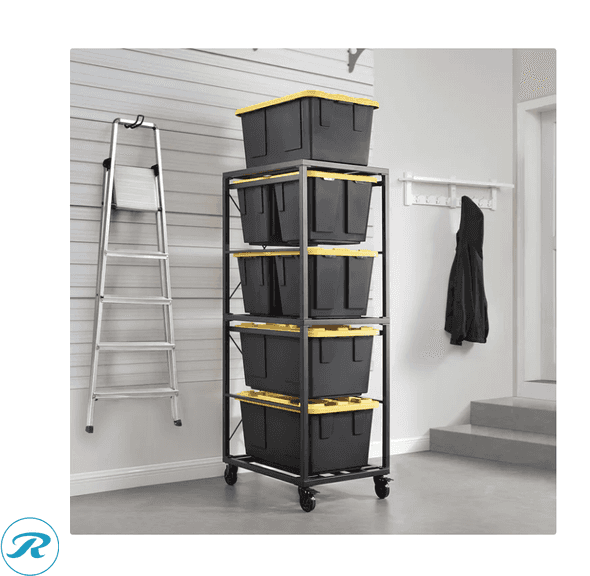 Gorilla Rack: 5-tier Rolling Bin Organizer- New